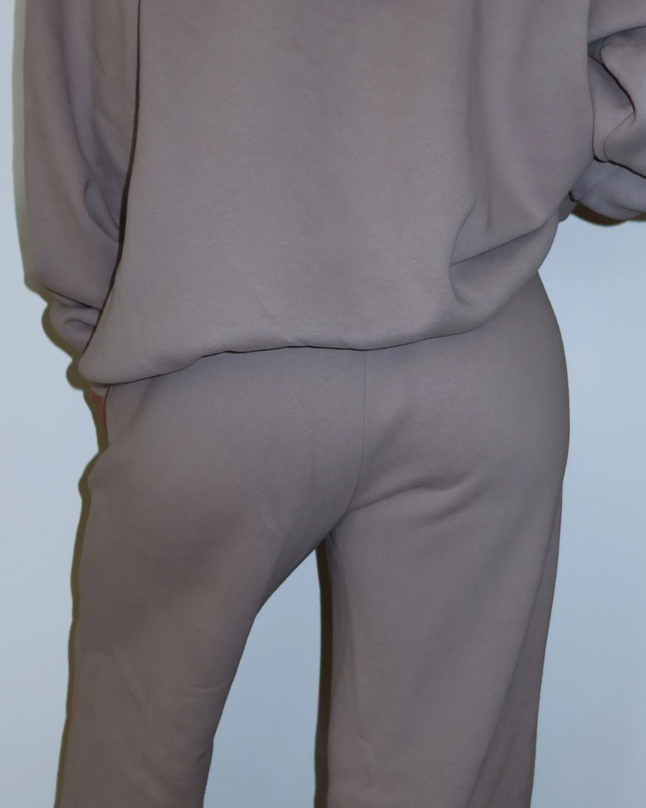Classic Straight Leg Sweatpants - Mauve - Image 3
