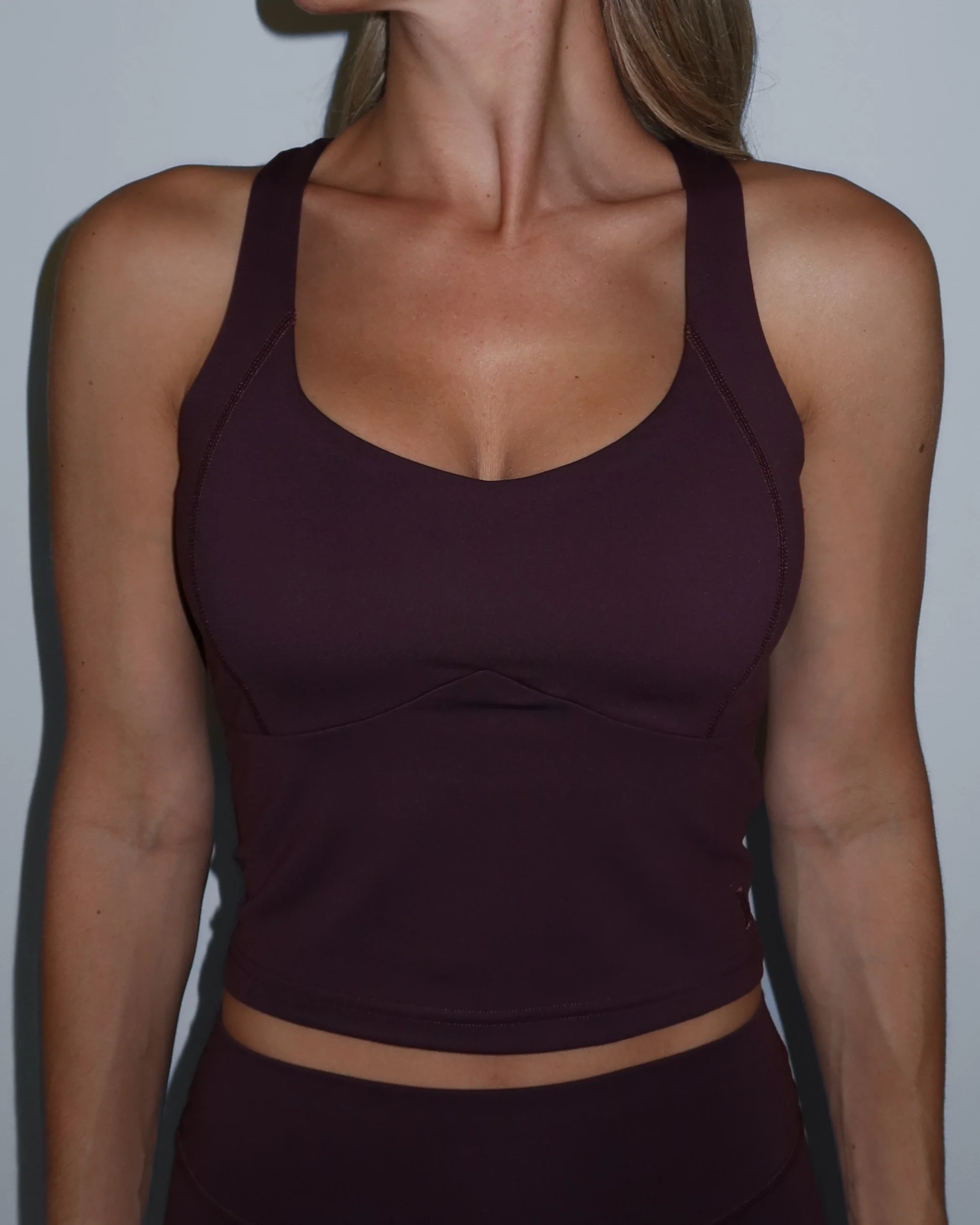 Contour Crop - Chocolate Cherry - Image 2