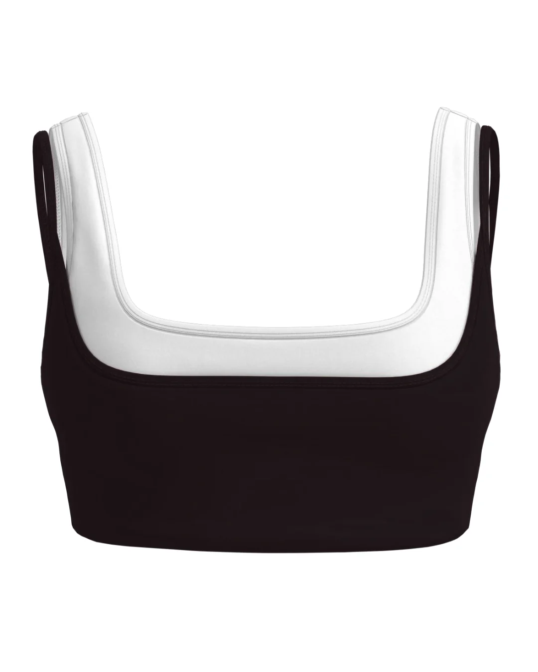 Double Layer Core Bra - Black & White