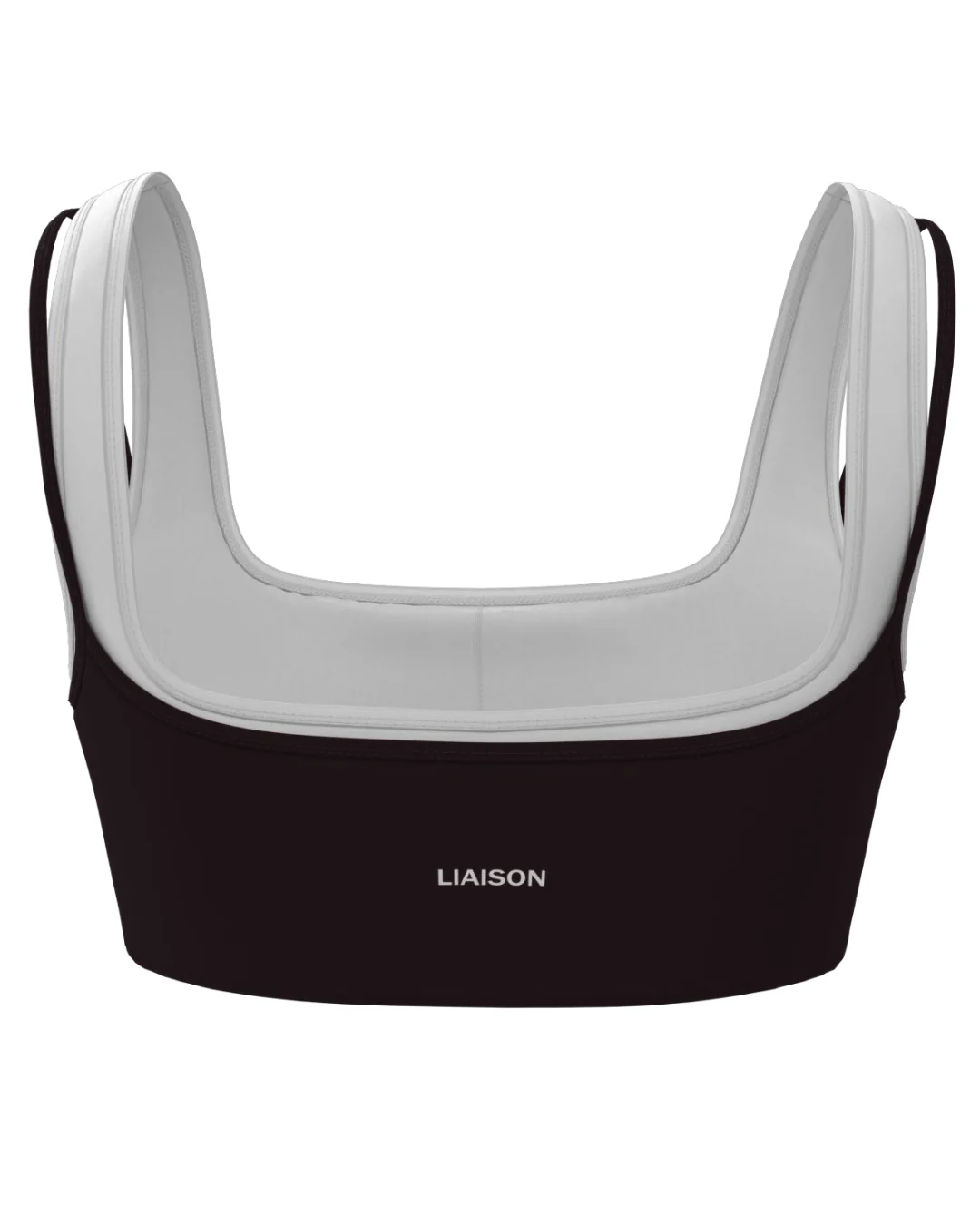 Double Layer Core Bra - Black & White - Image 3