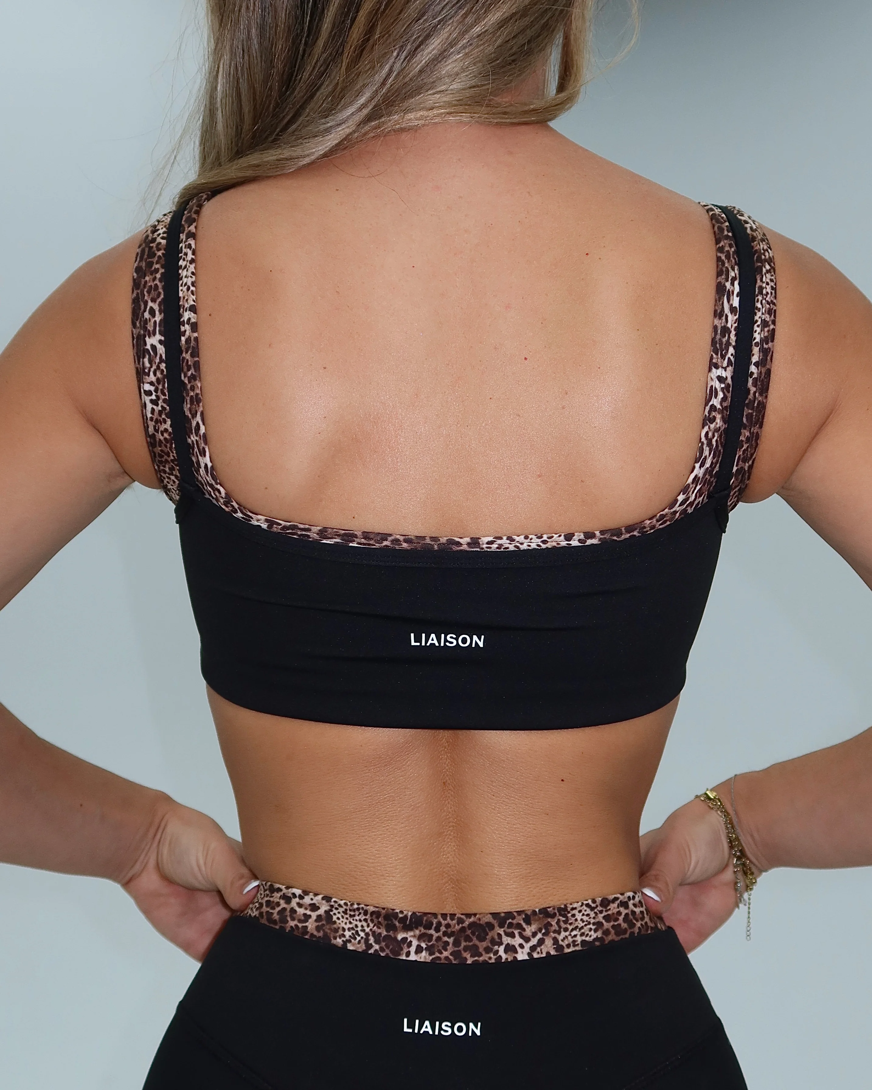 Double Layer Core Bra - Black & Wild Side - Image 4