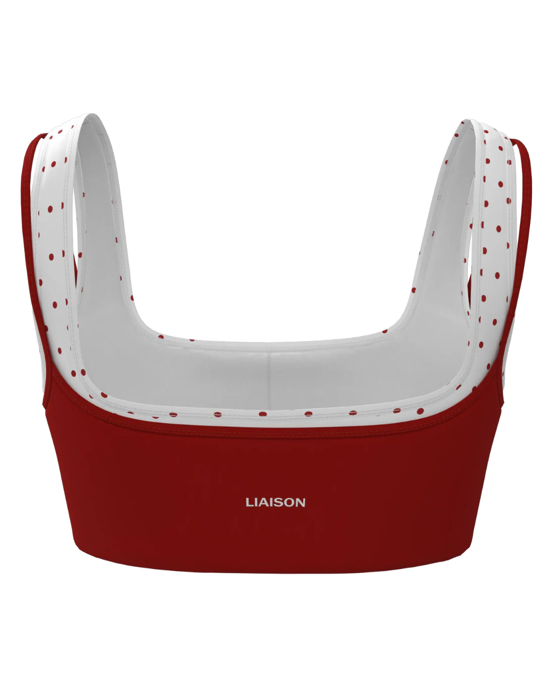 Double Layer Core Bra - Kiss & White Polka Dots - Image 3
