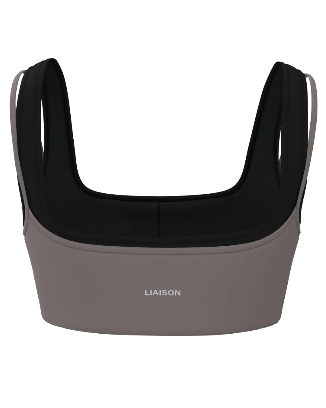 Double Layer Core Bra - Truffle & Black - Image 3