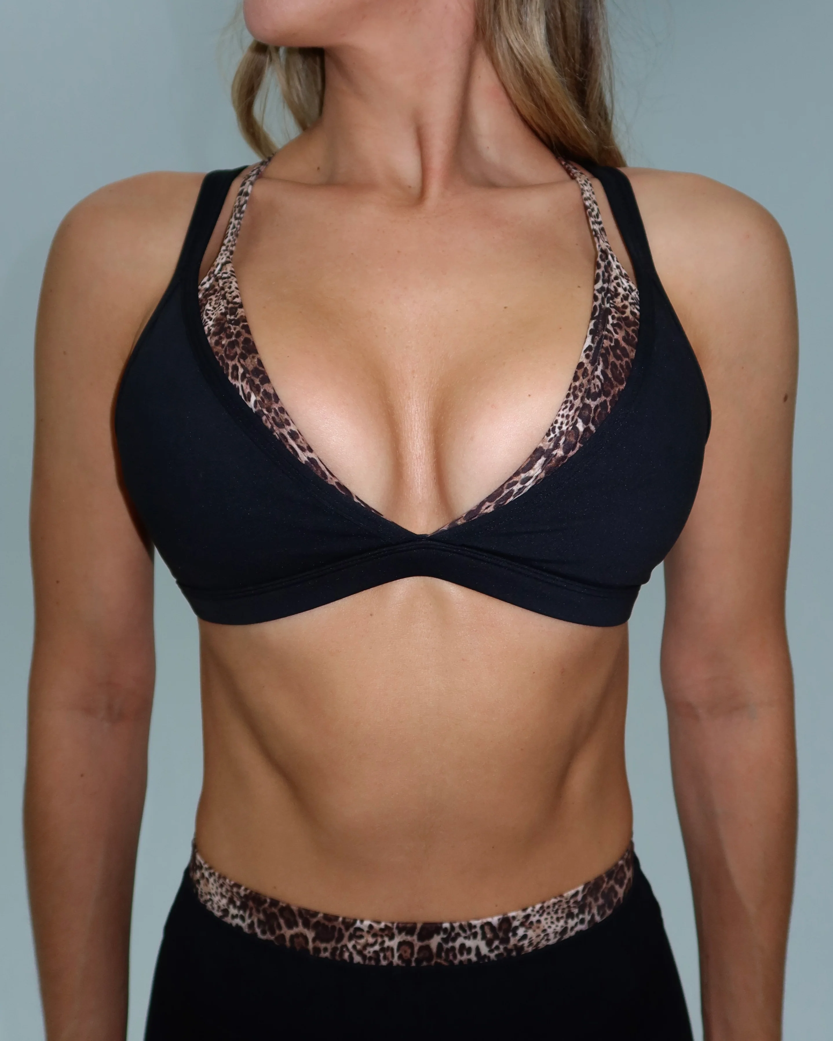 Double Layer Pulse Bra - Black & Wild Side - Image 2