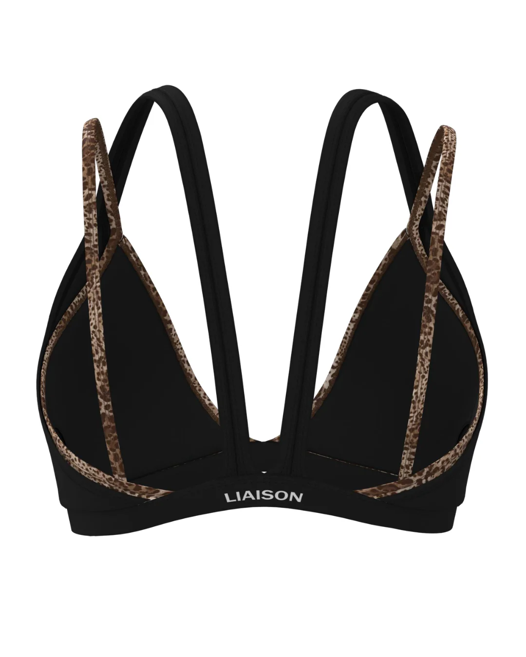 Double Layer Pulse Bra - Black & Wild Side - Image 3