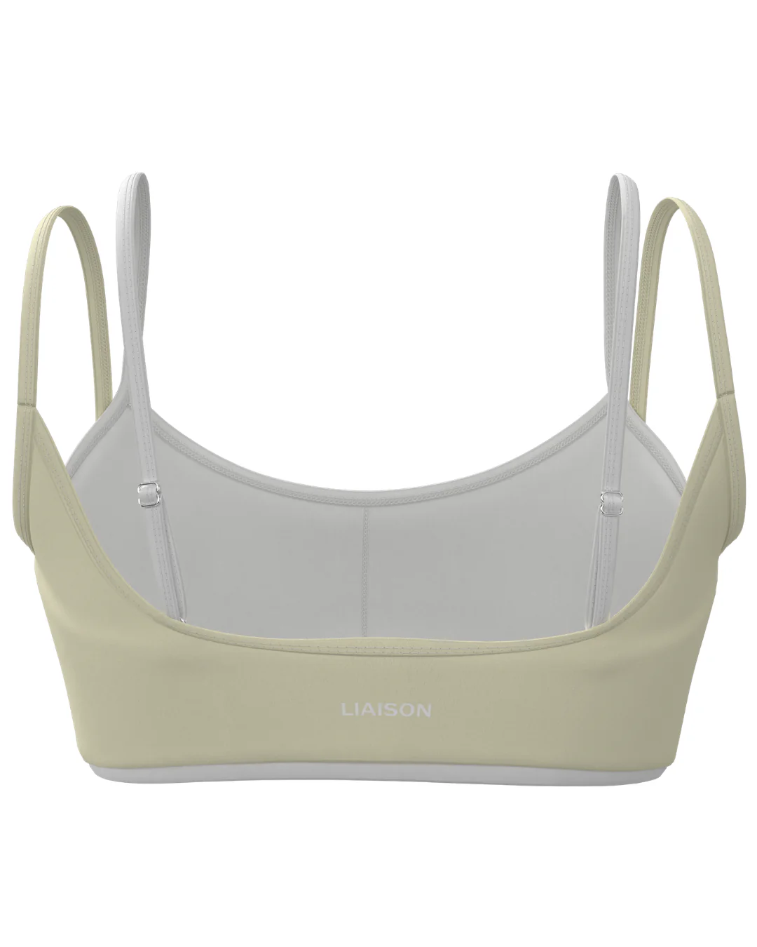 Double Layer Scoop Bra - Daylight & White - Image 3