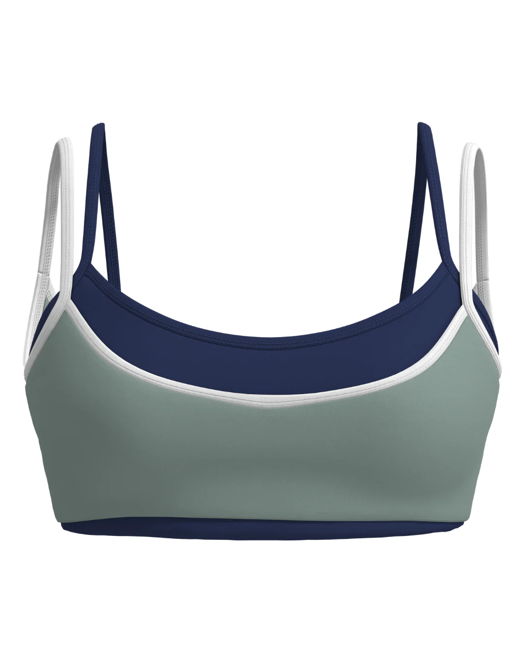 Double Layer Scoop Bra - Juniper
