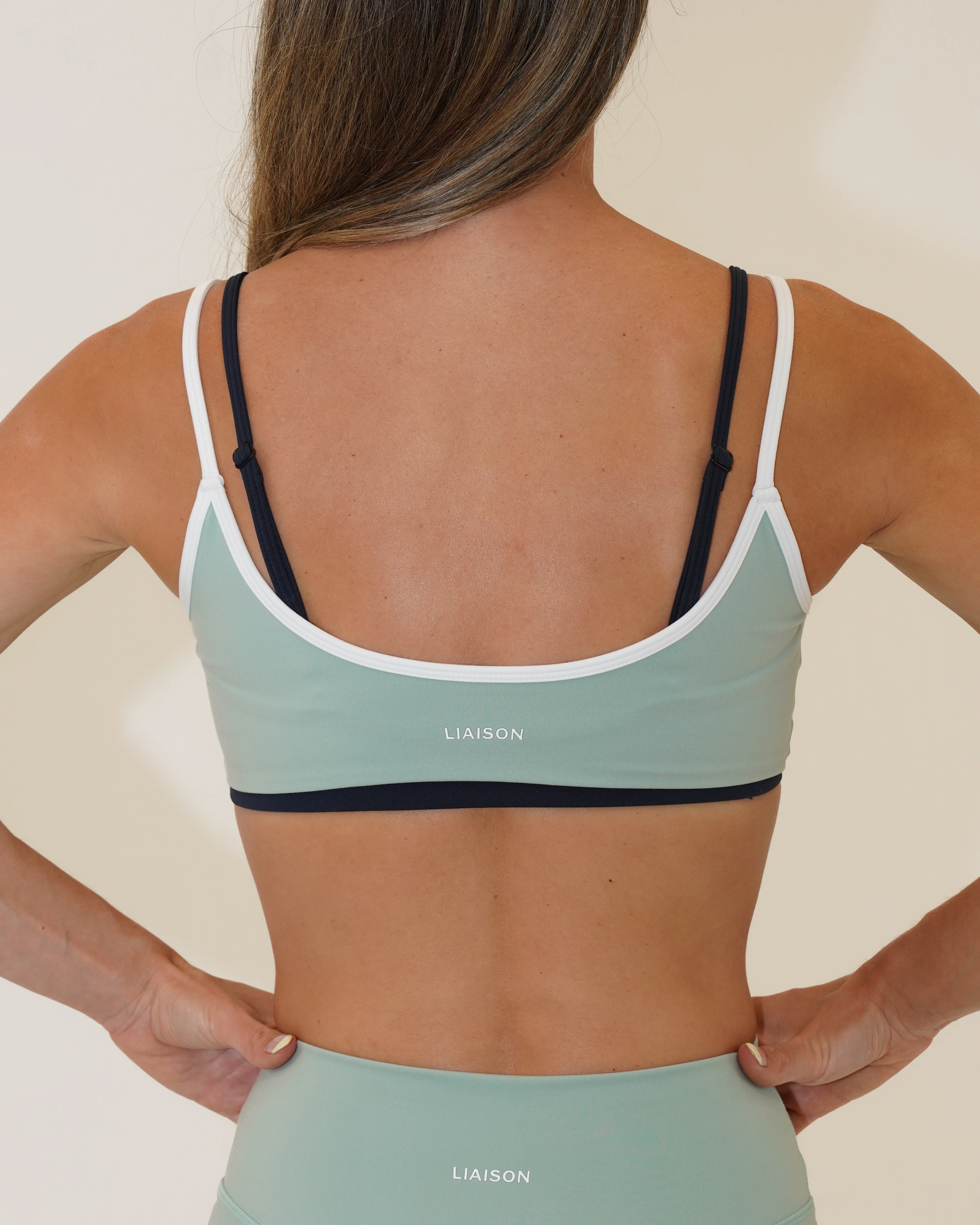 Double Layer Scoop Bra - Juniper - Image 4