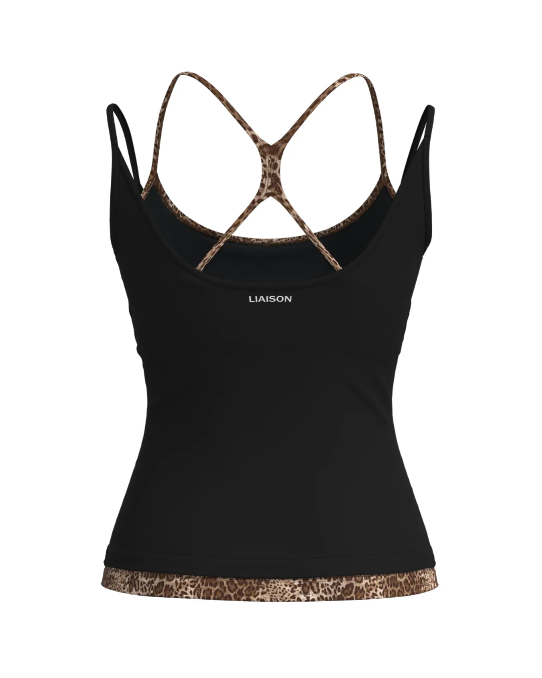 Double Layer Sporty Tank - Black & Wild Side - Image 3