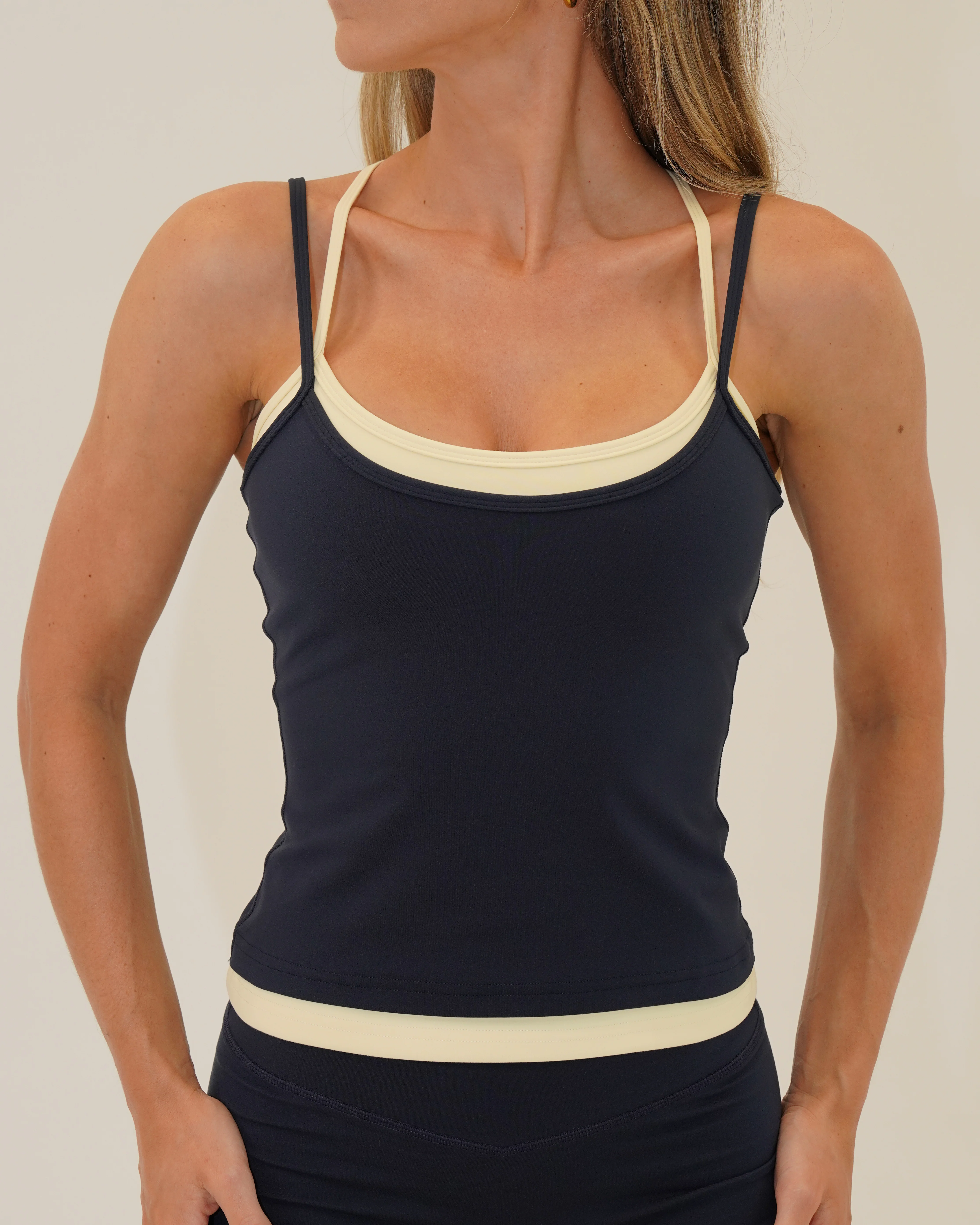 Double Layer Sporty Tank - Cypress & Daylight - Image 2