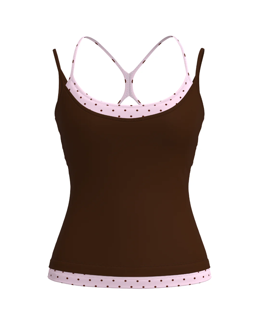 Double Layer Sporty Tank - Rosette