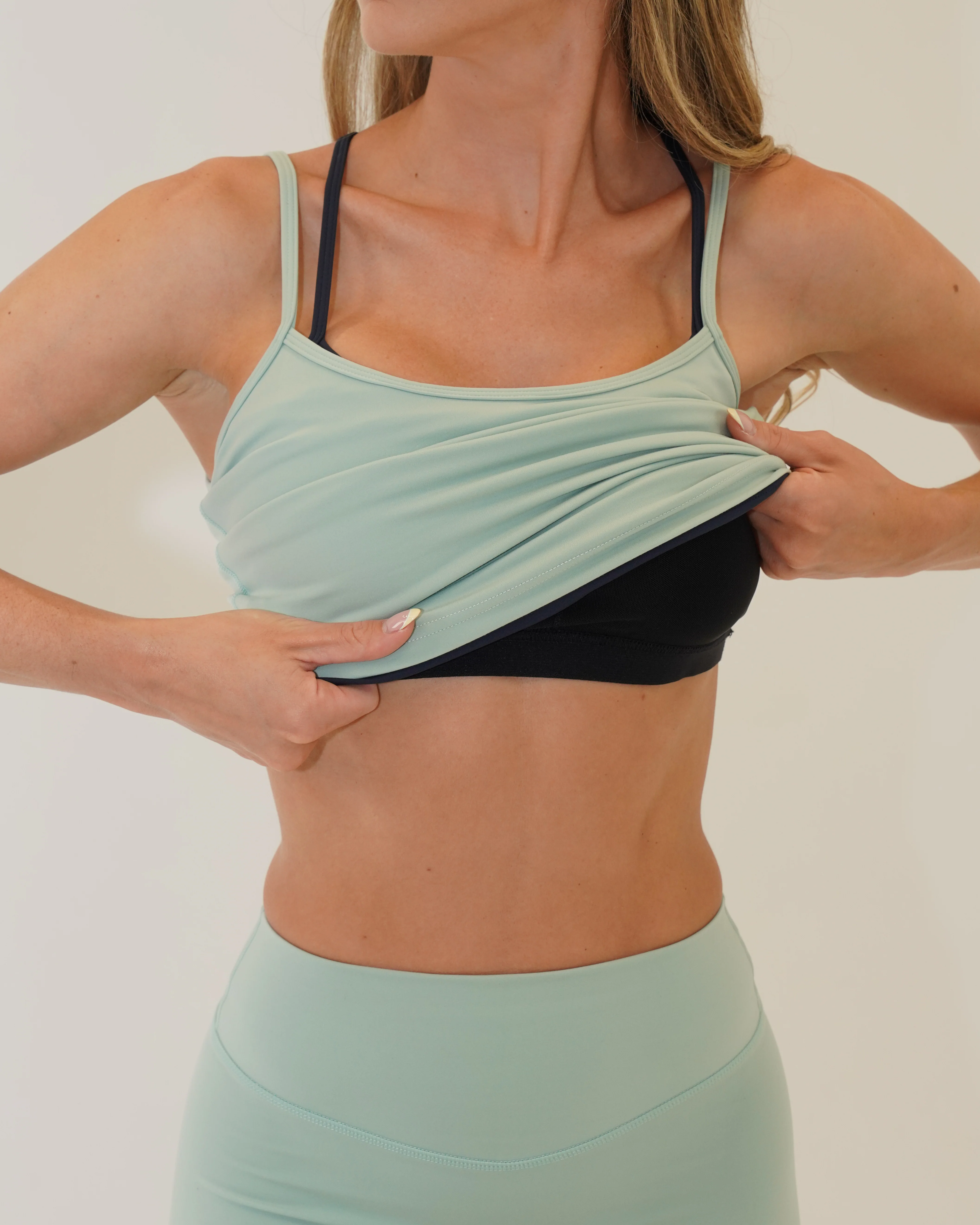 Double Layer Sporty Tank - Sage & Cypress - Image 5