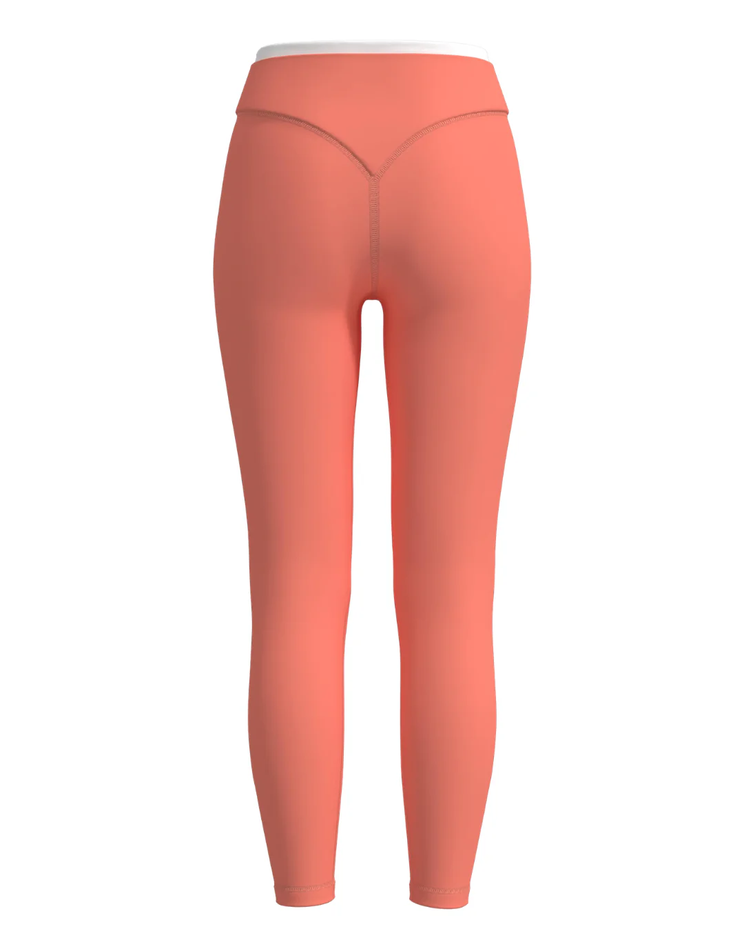Layered Sculpt Pant - Guava & White - Image 3