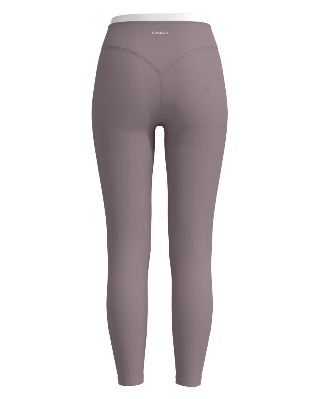 Layered Sculpt Pant - Mauve & White - Image 3