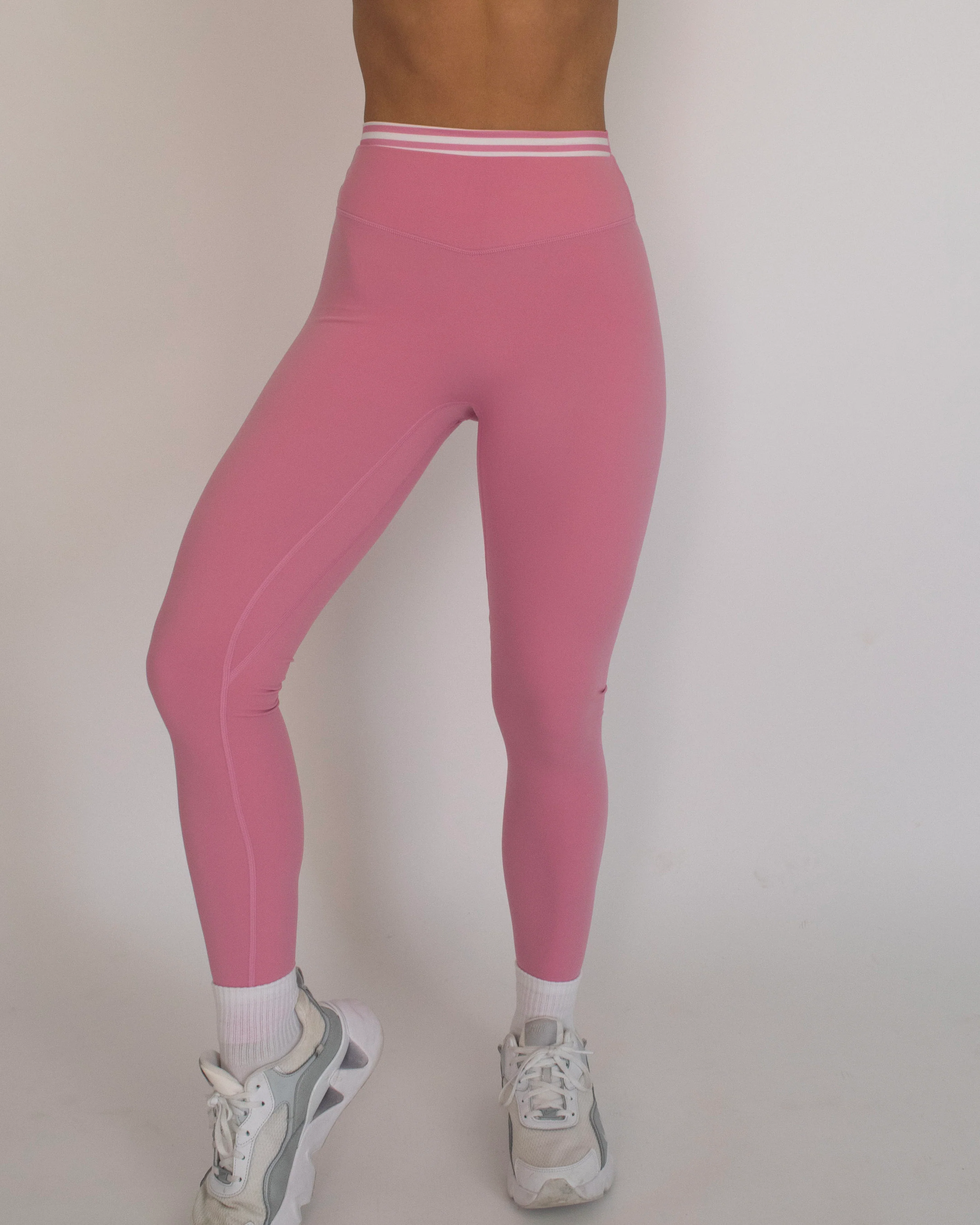Layered Sculpt Pant - Petal Pink & Stripes - Image 2