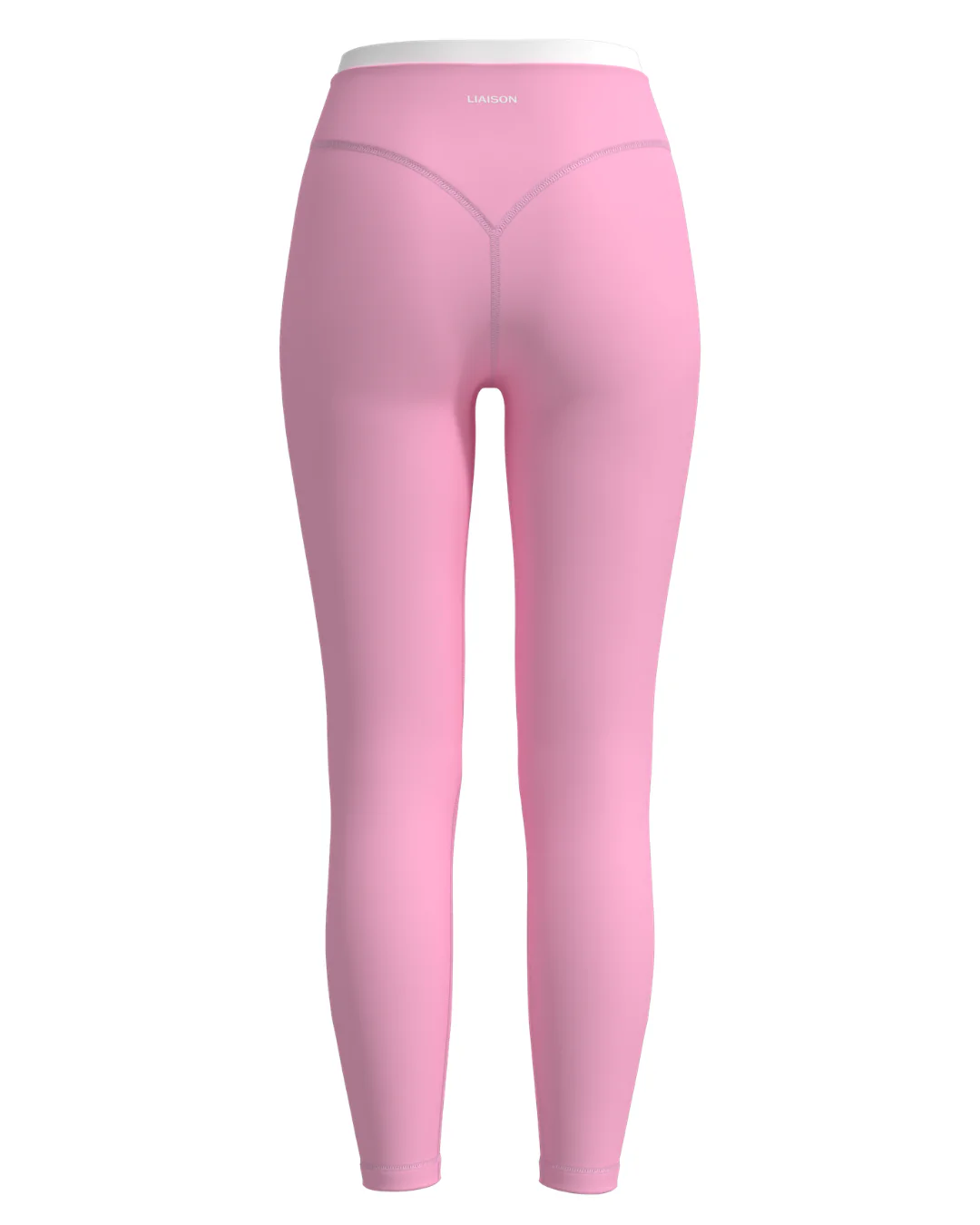 Layered Sculpt Pant - Petal Pink & White - Image 3