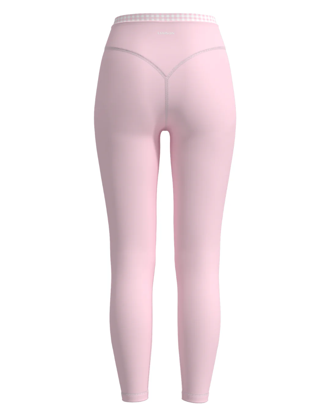 Layered Sculpt Pant - Soft Pink & Gingham - Image 3