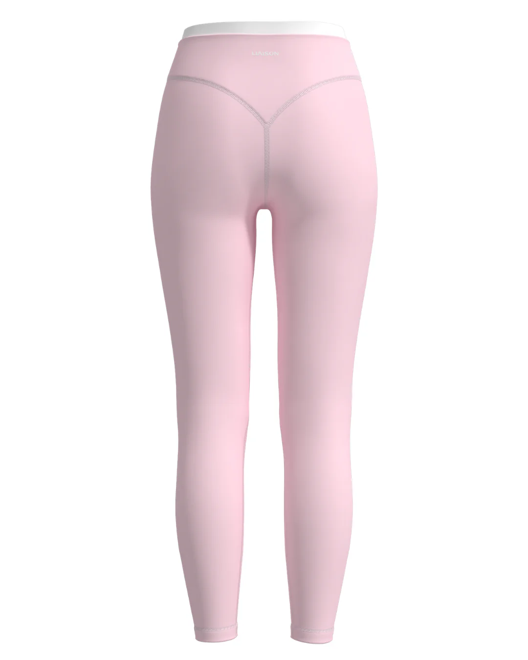 Layered Sculpt Pant - Soft Pink & White - Image 3