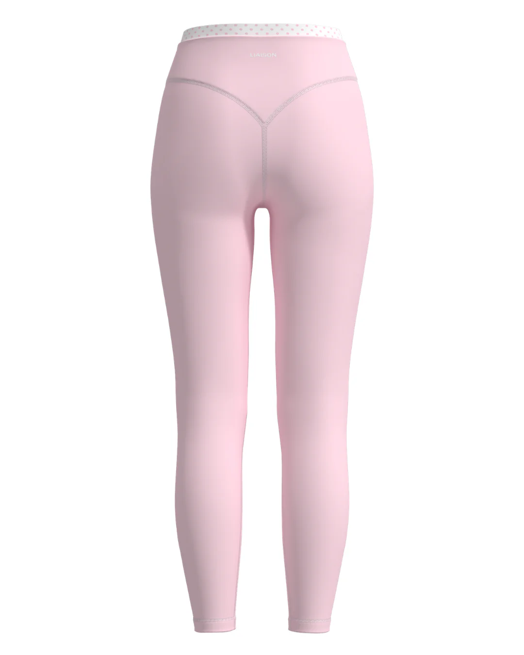 Layered Sculpt Pant - Soft Pink & White Polka Dots - Image 3