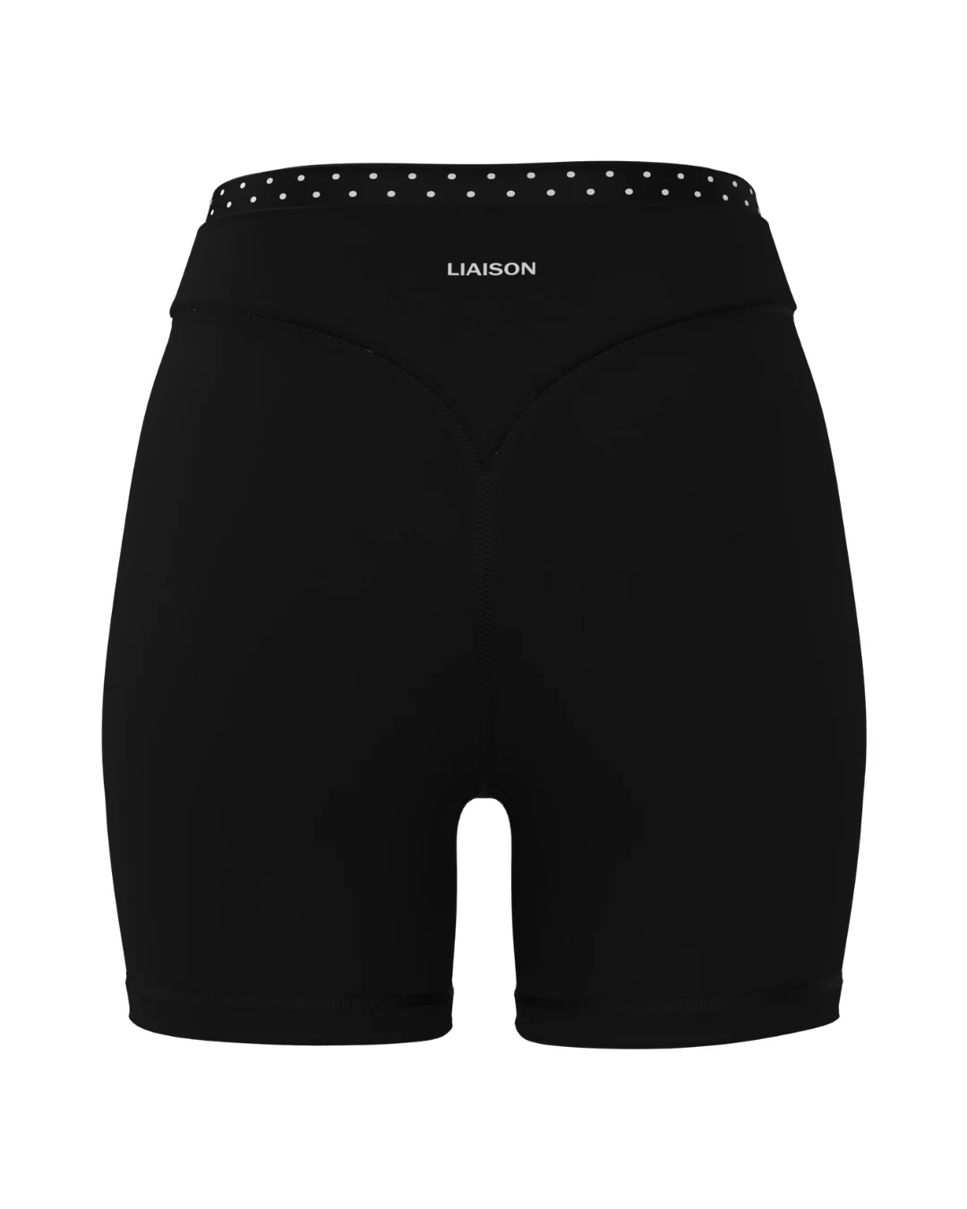 Layered Sculpt Short - Black & White Polka Dots - Image 3
