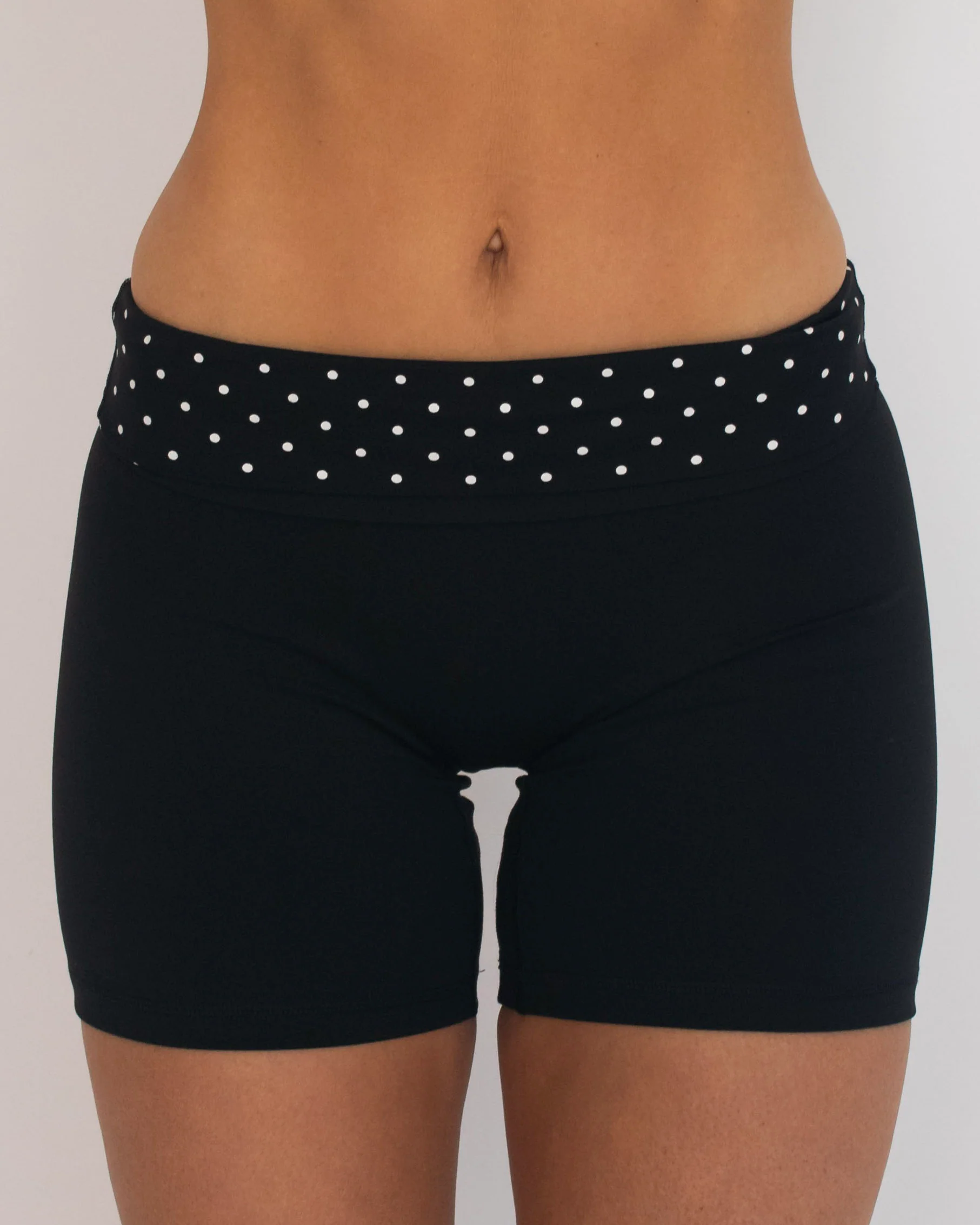 Layered Sculpt Short - Black & White Polka Dots - Image 6