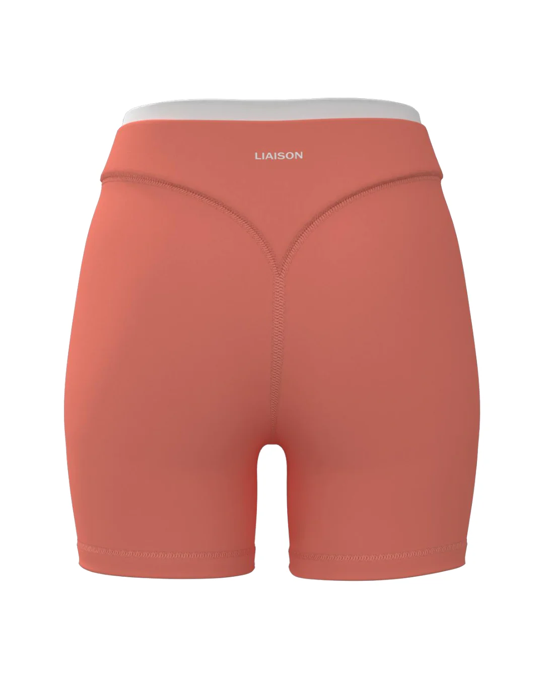 Layered Sculpt Short - Guava & White - Image 3