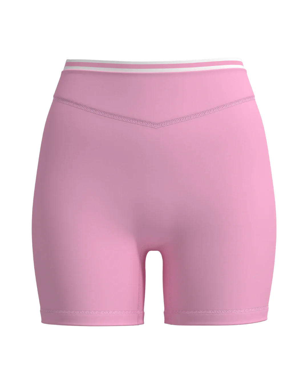 Layered Sculpt Short - Petal Pink & Stripes