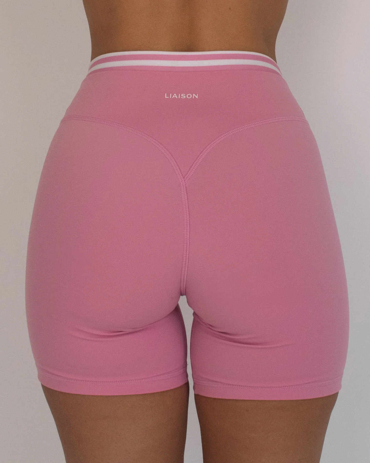Layered Sculpt Short - Petal Pink & Stripes - Image 4