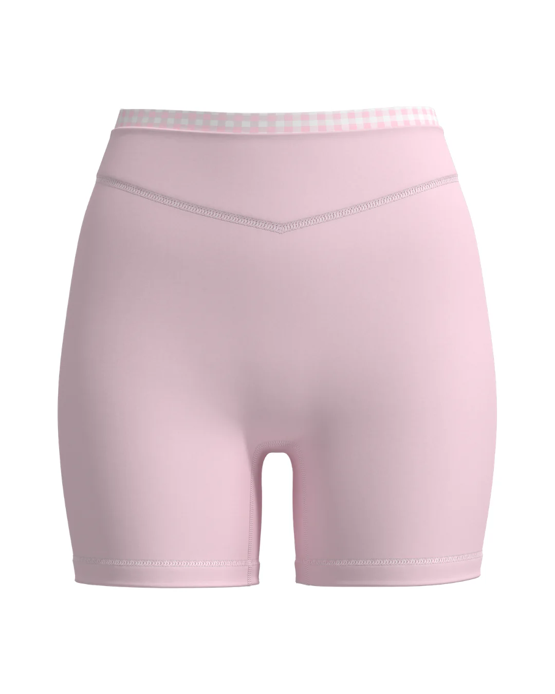 Layered Sculpt Short - Soft Pink & Gingham