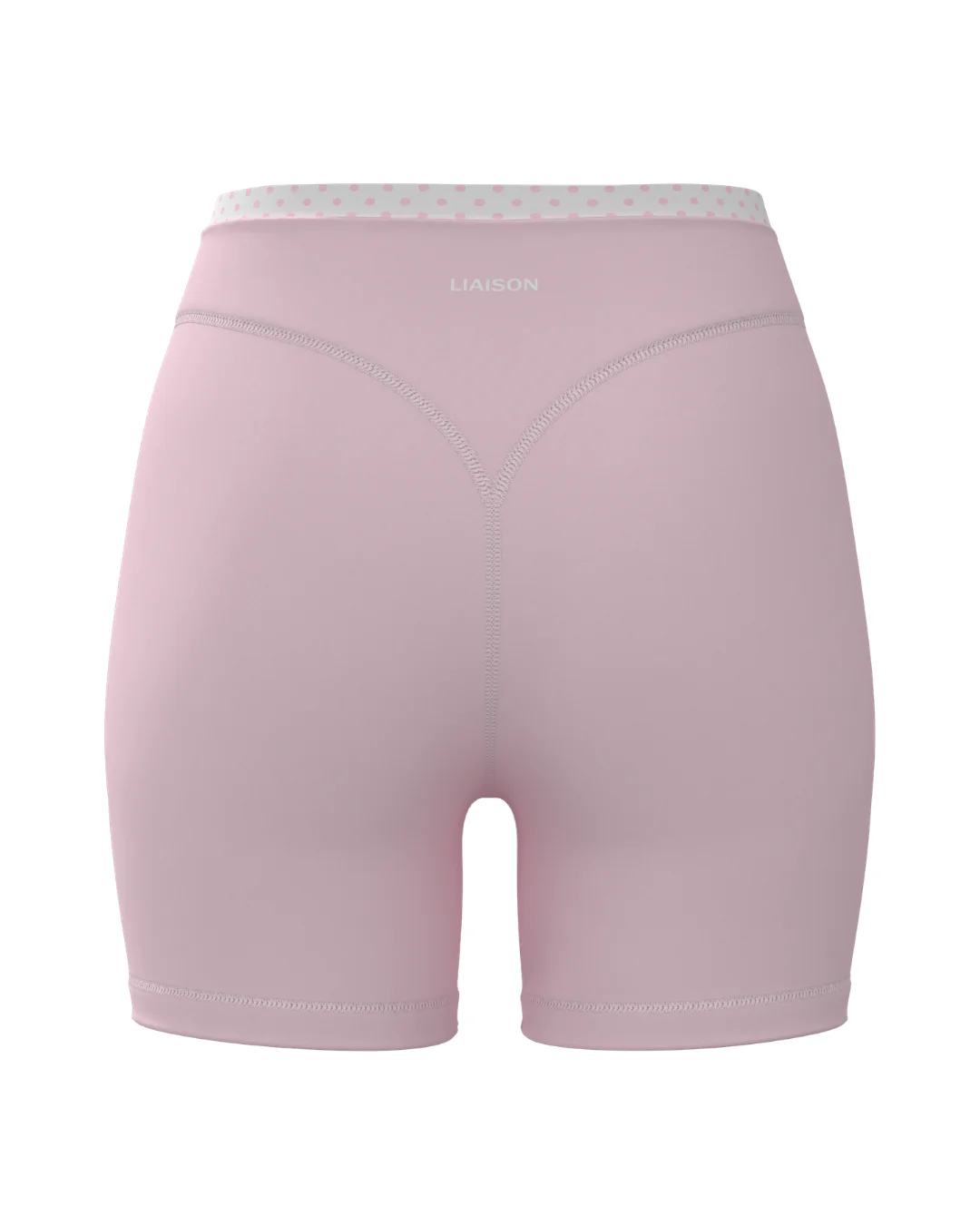 Layered Sculpt Short - Soft Pink & White Polka Dots - Image 3