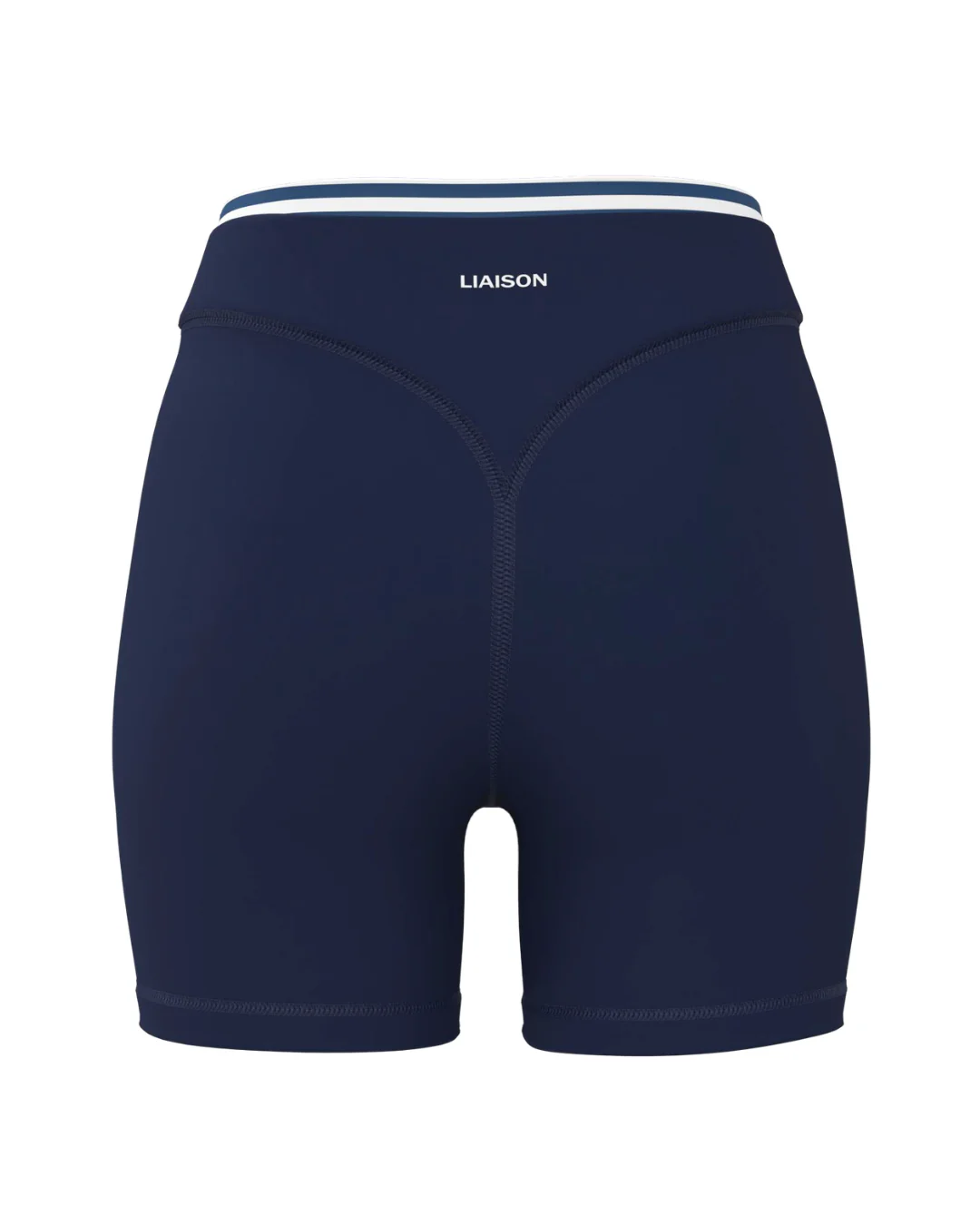 Layered Sculpt Short - Navy & Stripes - Image 3