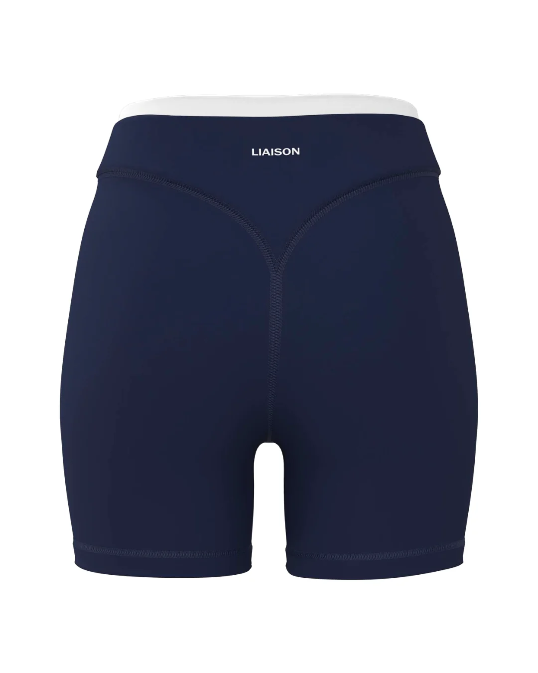 Layered Sculpt Short - Navy & White - Image 3
