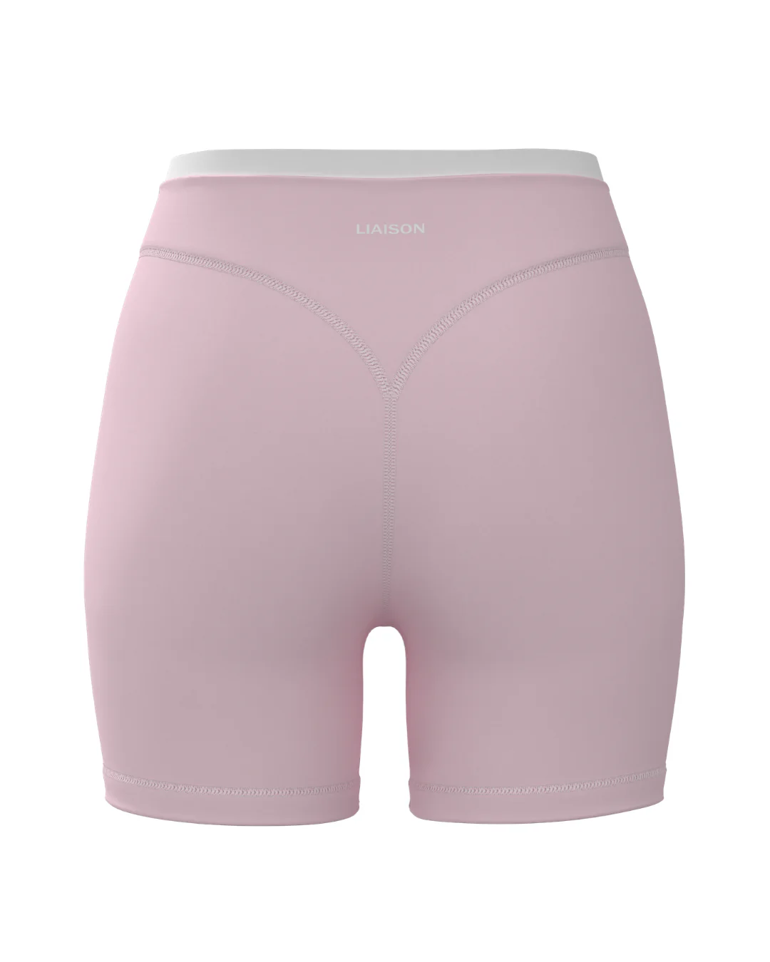 Layered Sculpt Short - Soft Pink & White - Image 3