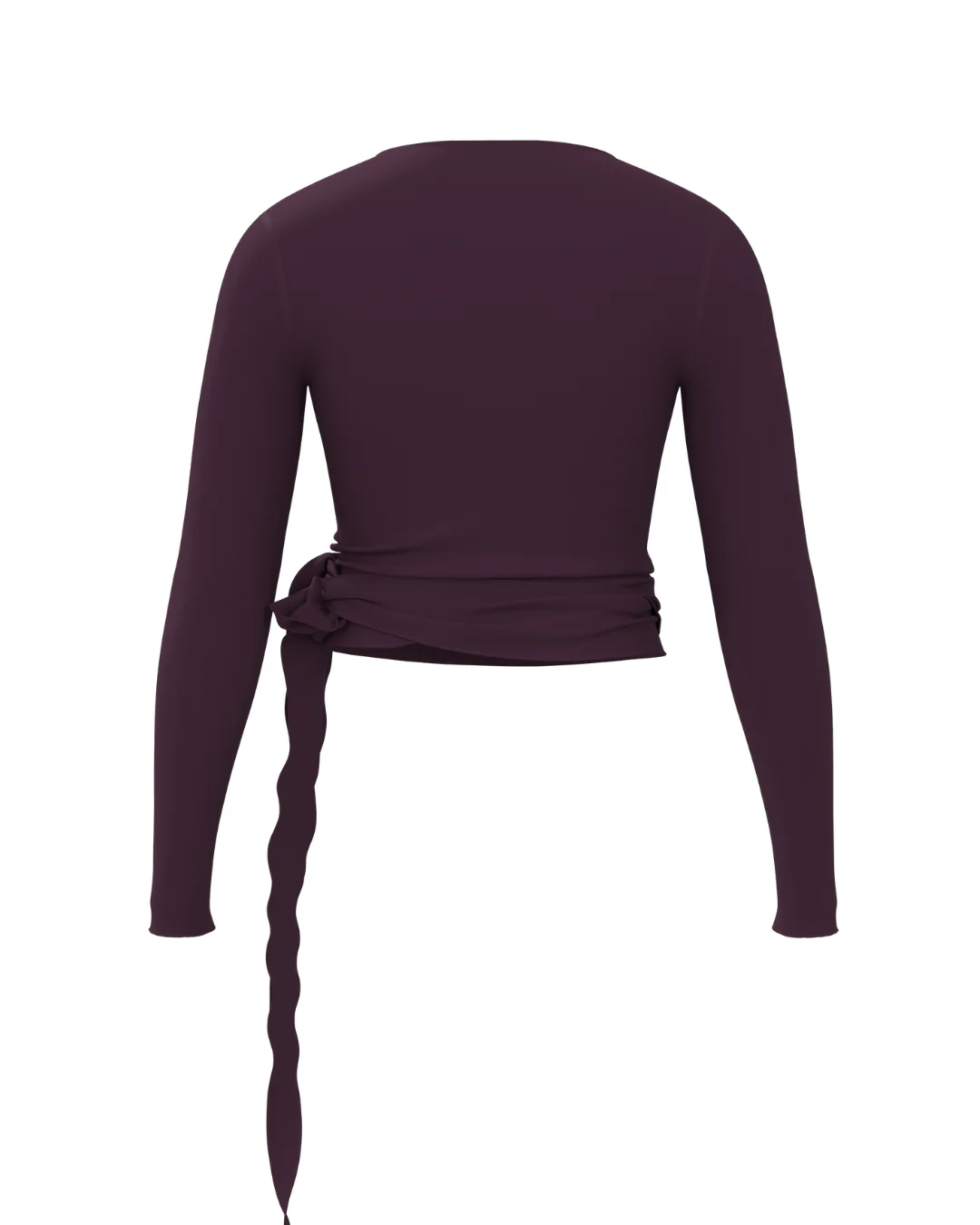 Pirouette Wrap Top - Merlot - Image 3