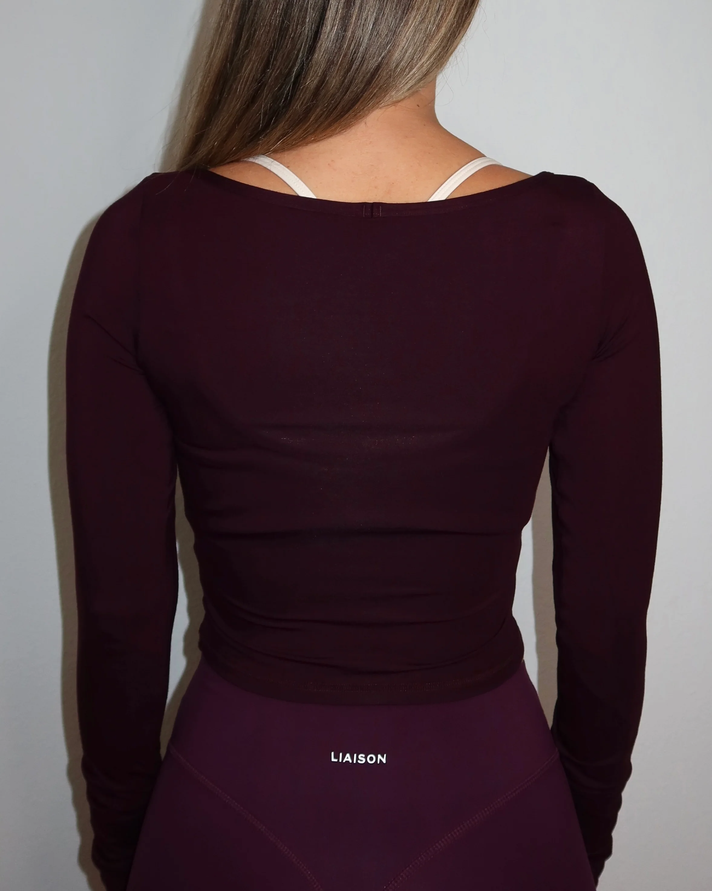 Stretch Long Sleeve - Merlot (lounge material) - Image 6