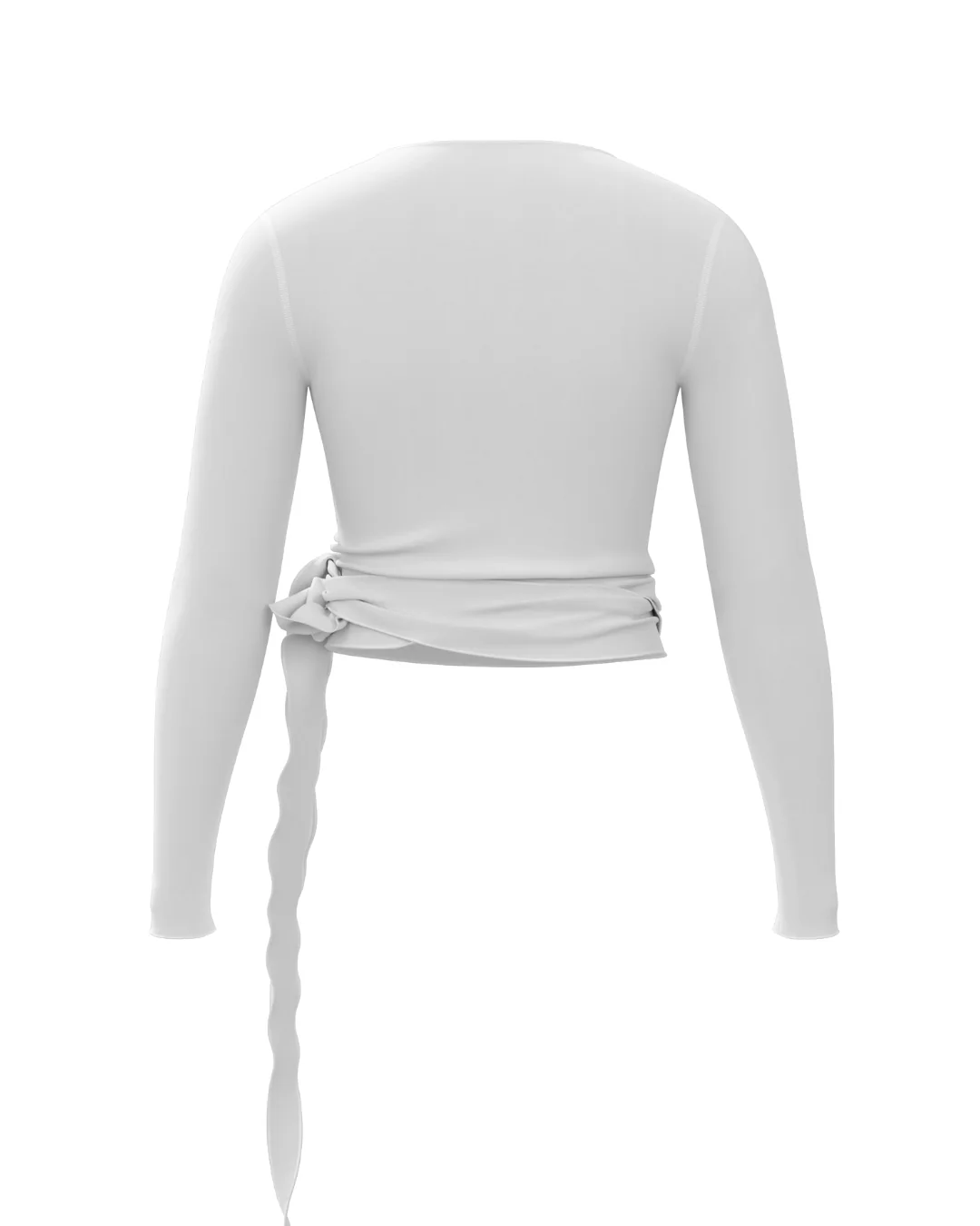 Pirouette Wrap Top - White - Image 3