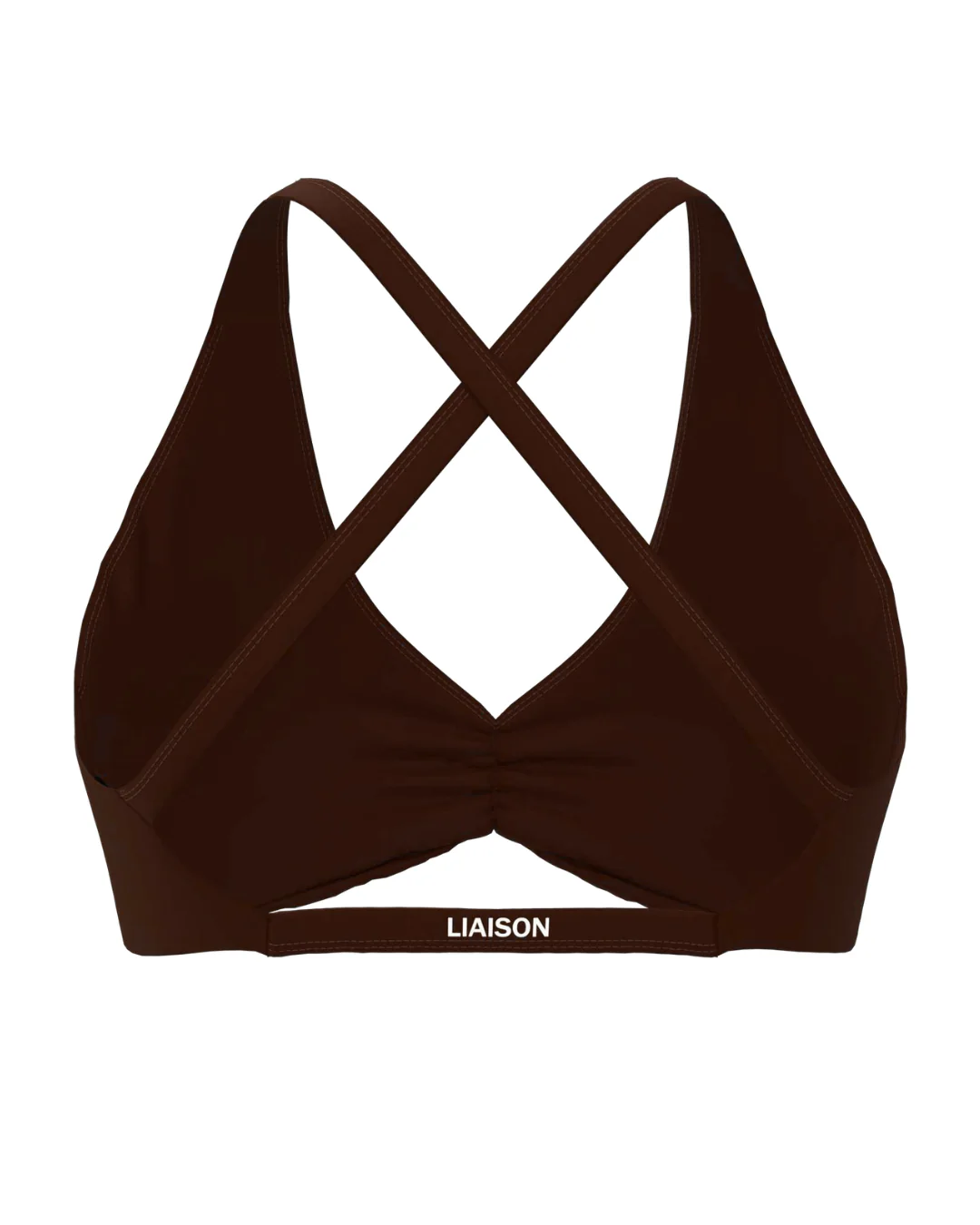 Scrunch Bra - Mocha Brown - Image 3
