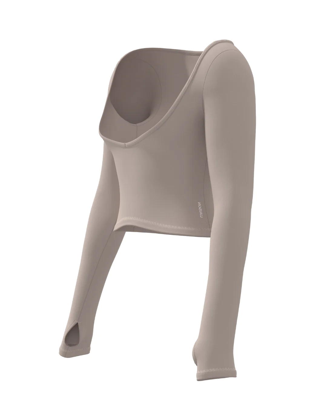 Stretch Long Sleeve - Truffle (lounge material) - Image 2