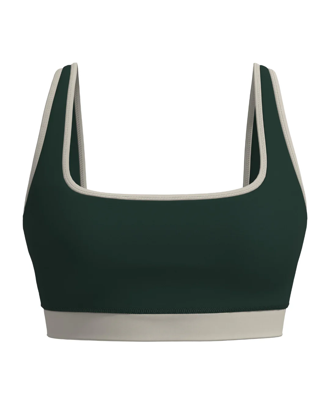 Supportive Contrast Bra - Pine & Sand