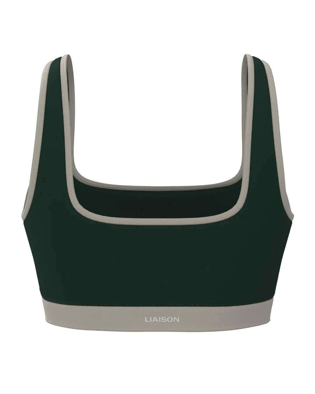Supportive Contrast Bra - Pine & Sand - Image 2